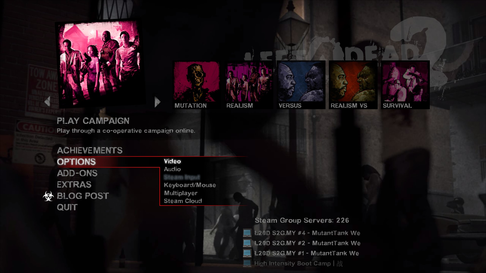 Left 4 Dead 2 - Remove viewmodel using the developer console - First off. - 6AB04C5