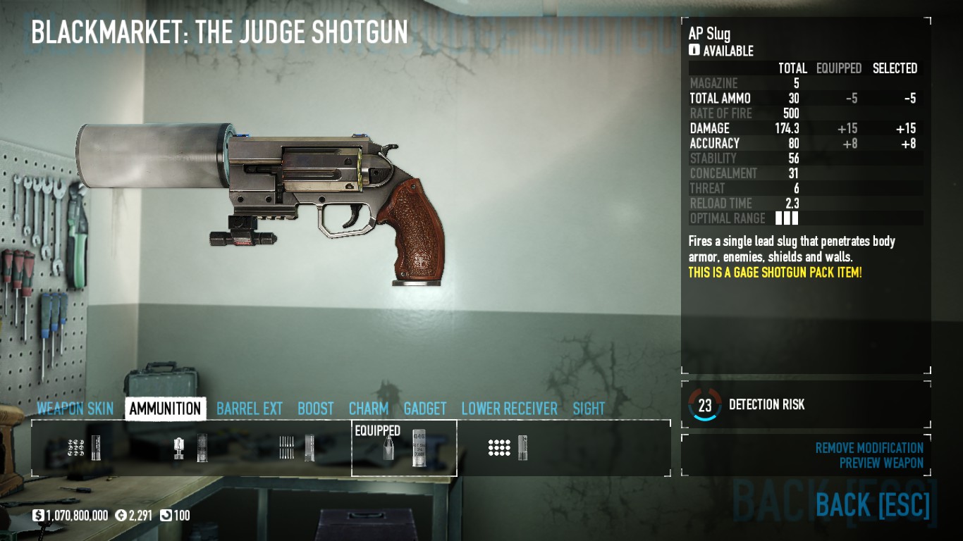 PAYDAY 2 - How to use stoic perk deck - AR with The Judge - D75BFD8