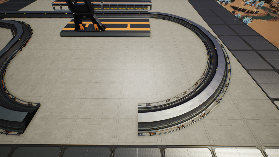 Satisfactory - How to Build Train Station Outpost - V. Add the Curve for the Freight Platforms - 0BBDBF9
