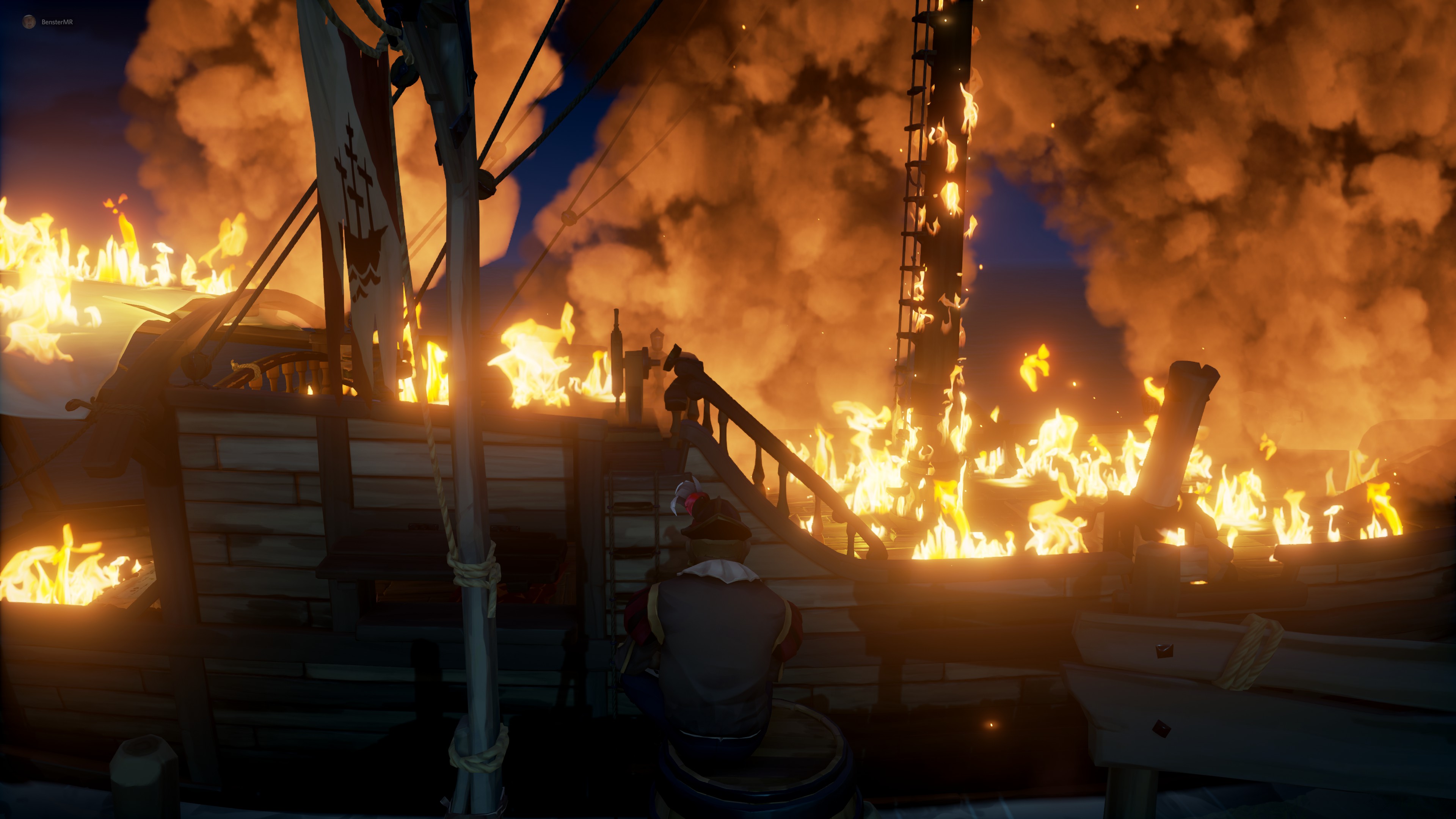 Sea of Thieves - How to Easy Extinguish the Fires on Ship/Boat - Step 1: Keep calm - E26D296