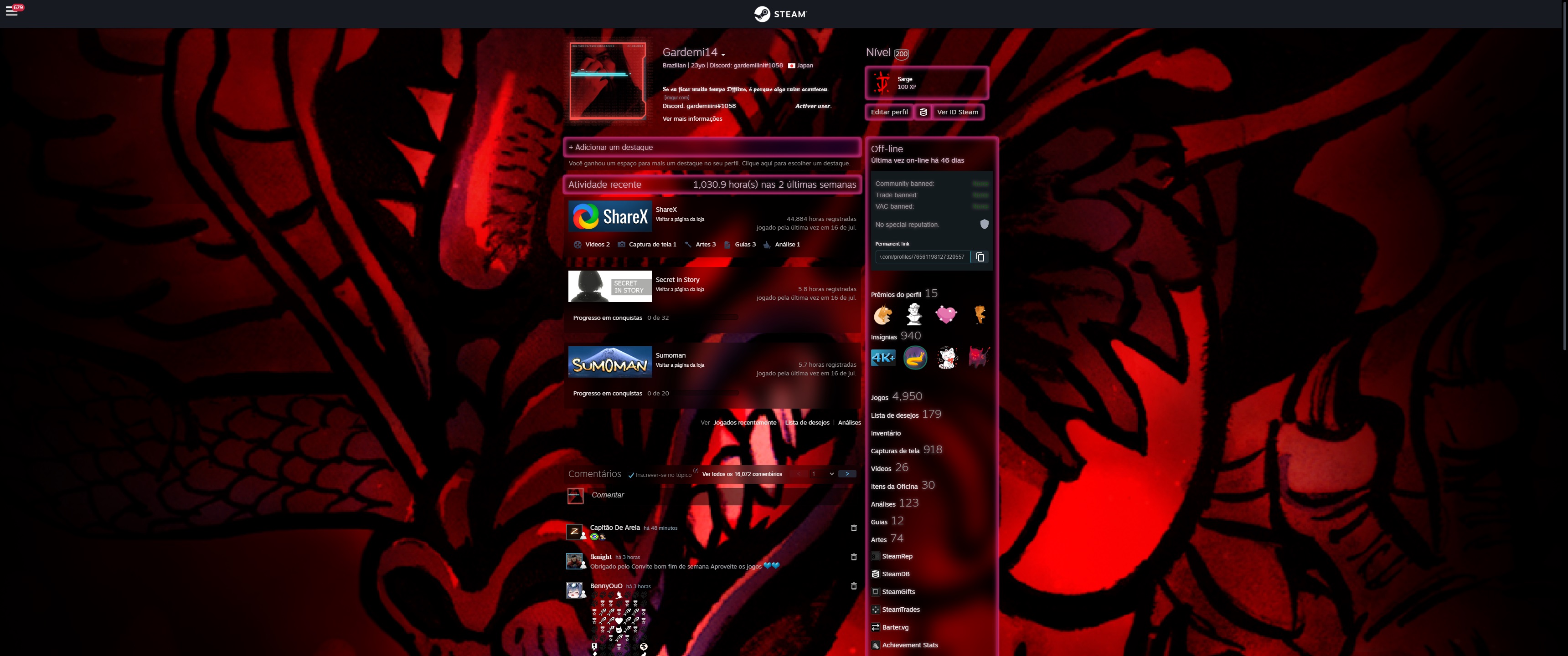 ShareX - How to Change Profile Theme - Steam Deck exclusive profile theme - 1BF8051