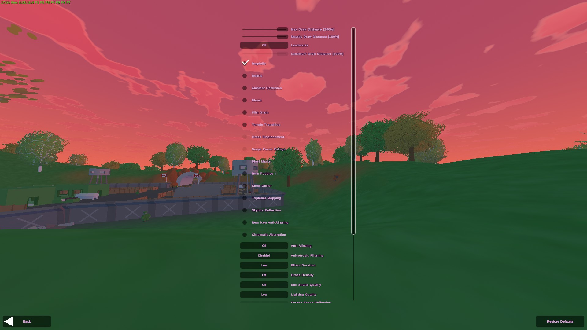 Unturned - Best PVP graphics settings for visibility - Settings - 9BB21B2