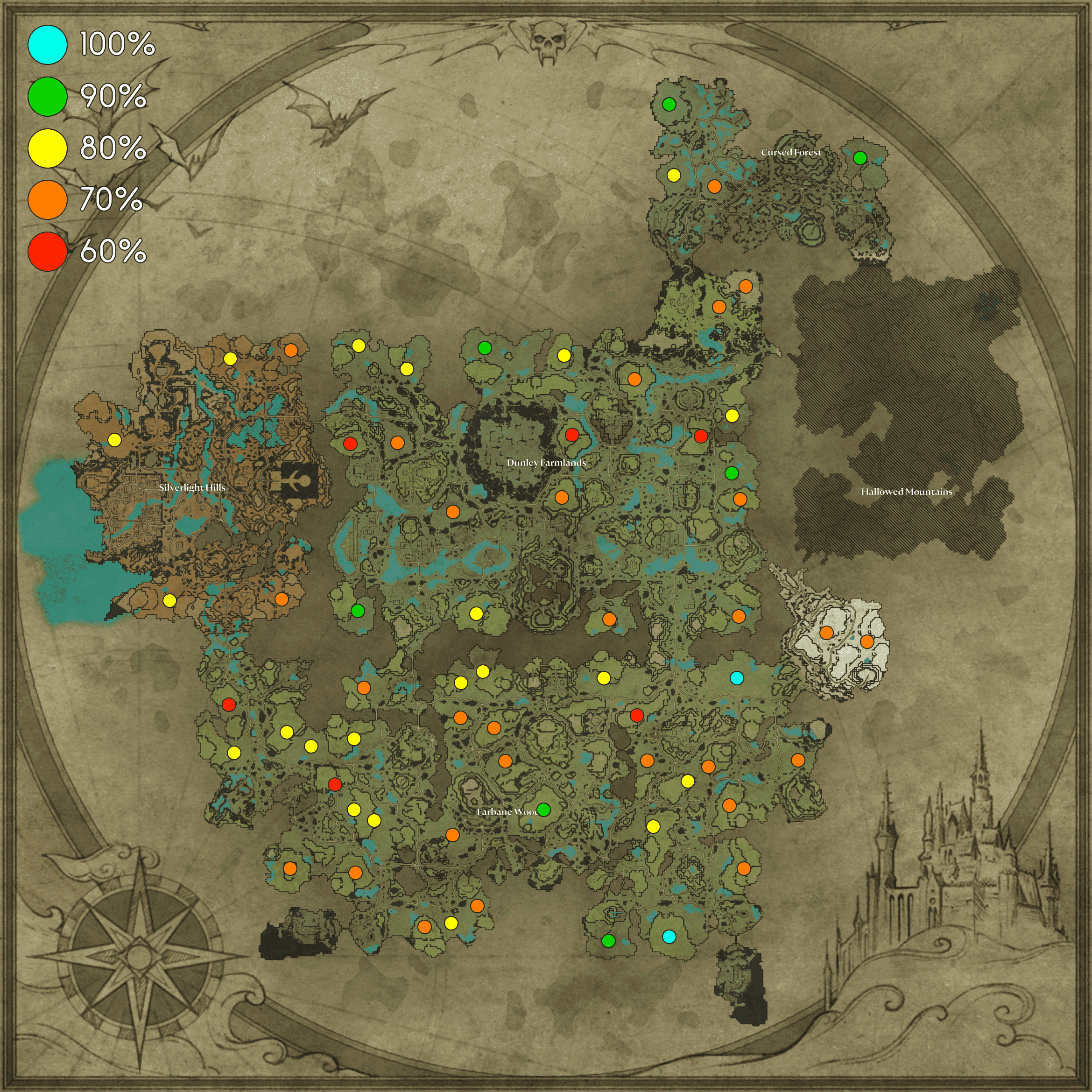 V Rising - Best common build locations - Map Guide - Map - E1969B8