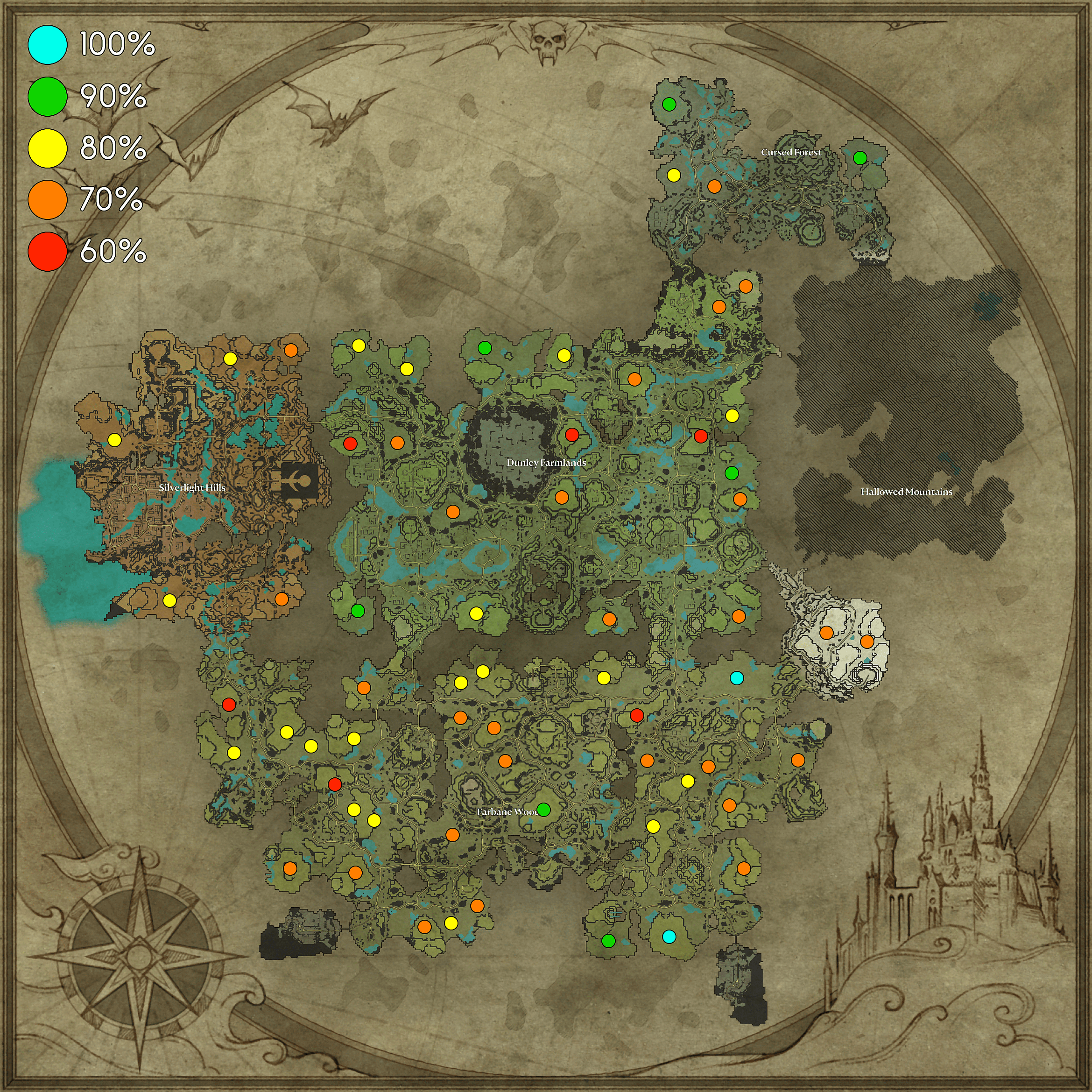 V Rising - Best common build locations - Map Guide - Map - LCIb