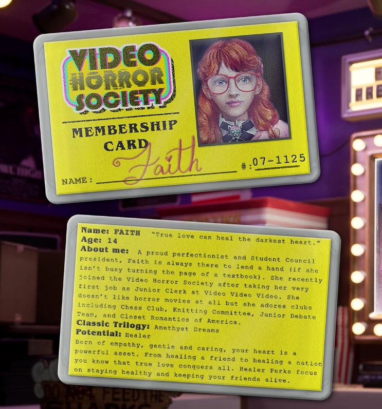 Video Horror Society - All teens biography information - Official teens cards - F5C009B