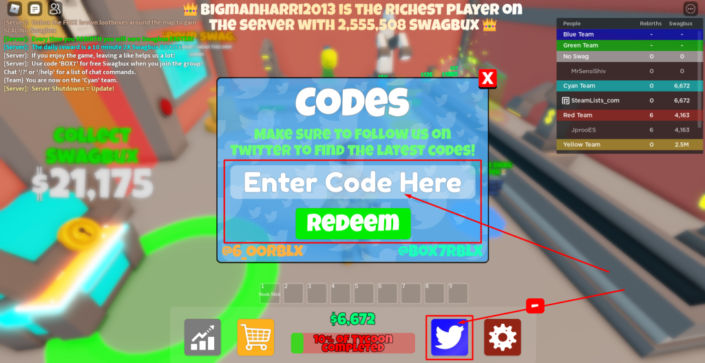 Roblox Swag Tycoon Codes Free Swagbux (April 2024) Steam Lists