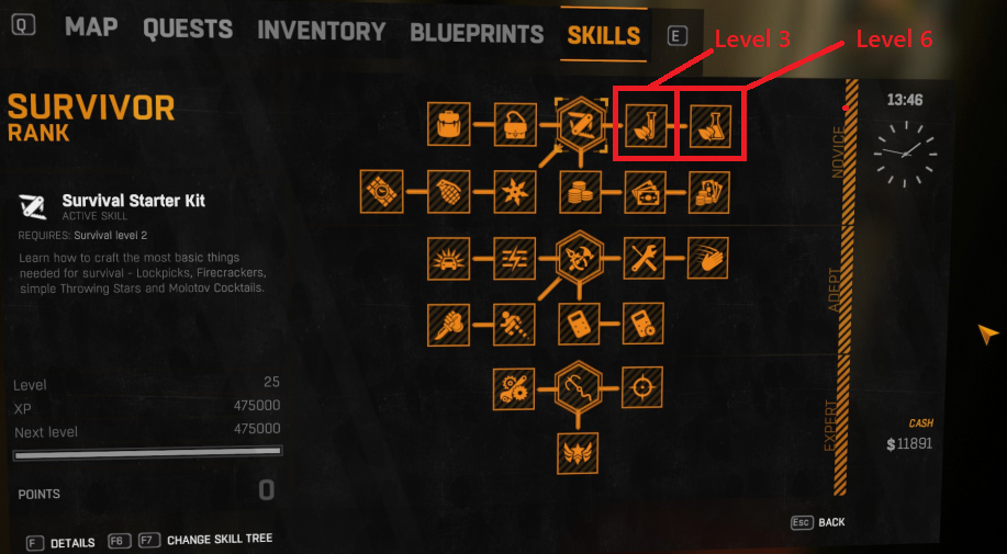 Dying Light - Skills & Boosters Guide - setting up - BE90F96