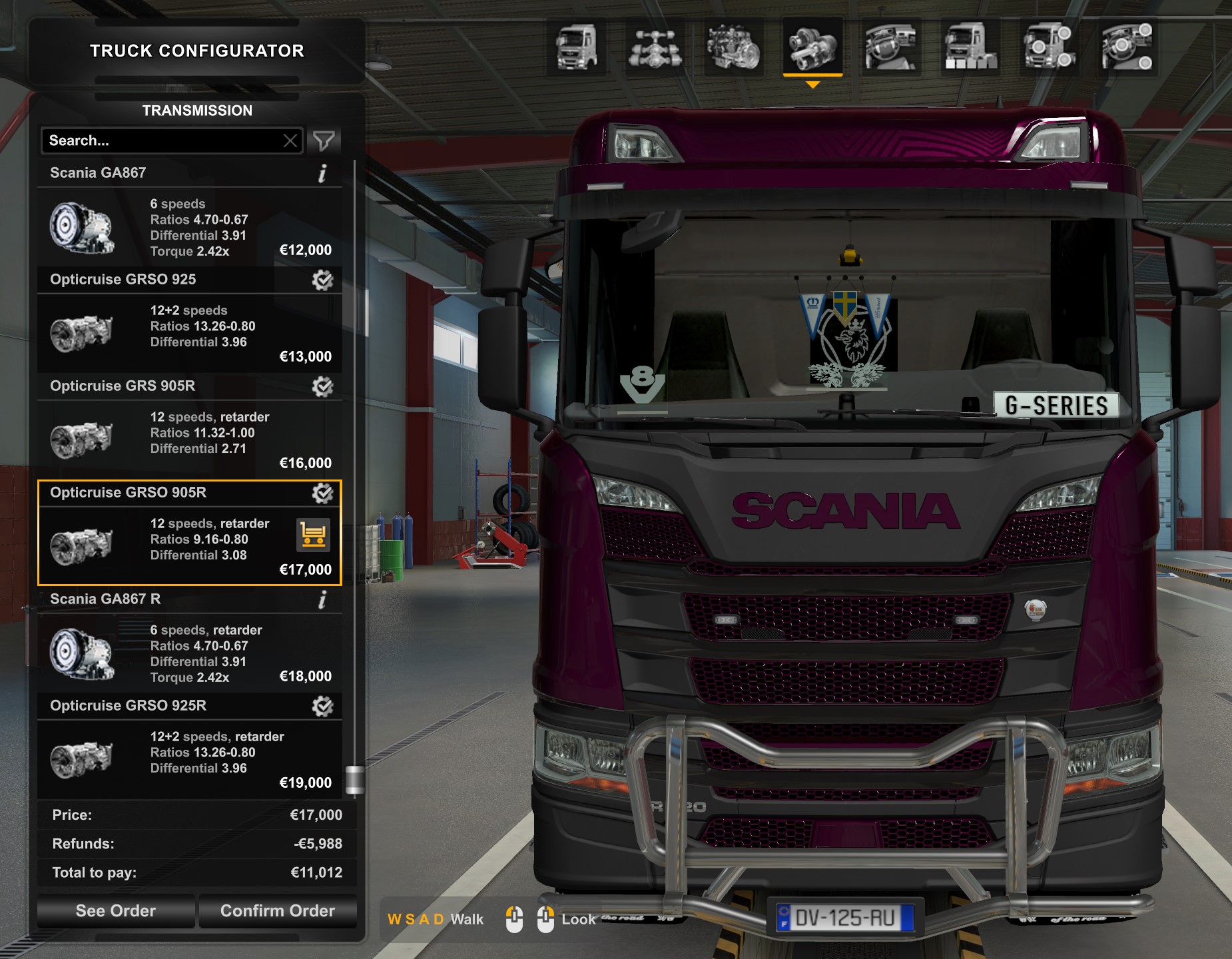 Euro Truck Simulator 2 - включить круиз-контроль - автоматическое торможение. - 94Д48Е2