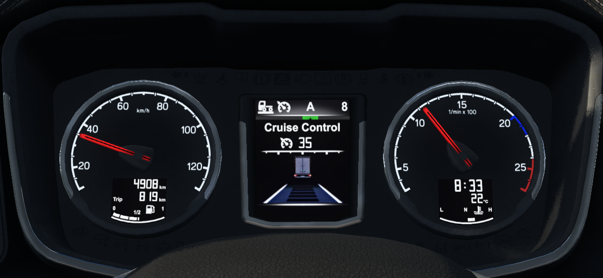 Euro Truck Simulator 2 - Включить круиз-контроль - Использование. - 4ФАД683