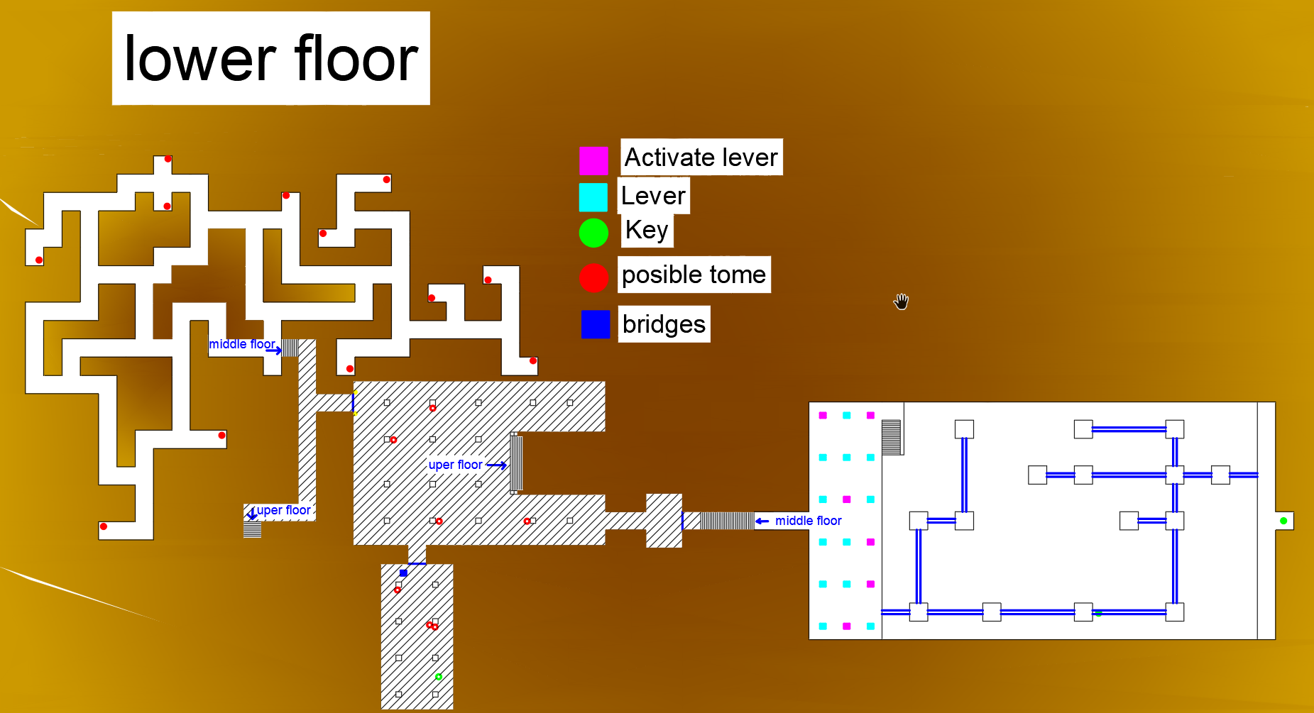 Crypt - Full Map Guide - Lower Floor - 28A4D5A