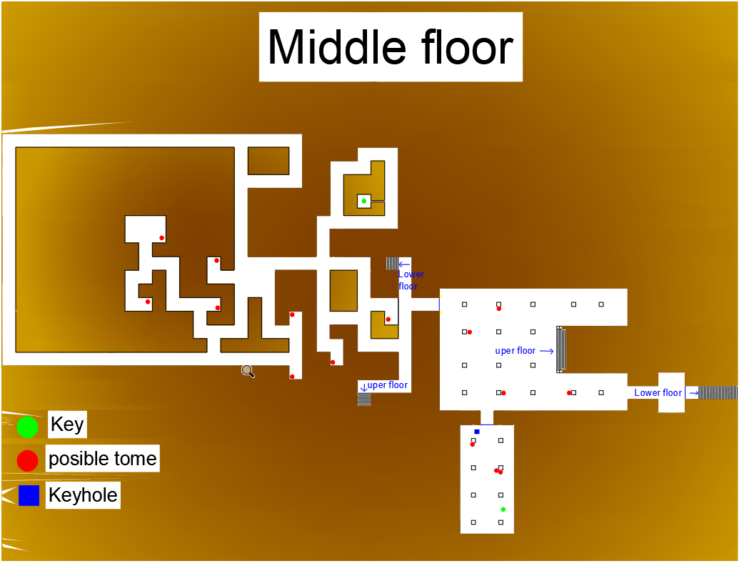 Crypt - Full Map Guide - Middle Floor - D9BBD0D