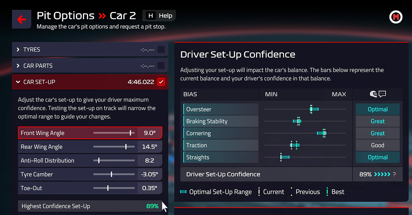 F1® Manager 2022 - How to Manage the Set-Up Confident - Improve Driver Setup Confidence! - 905D81B