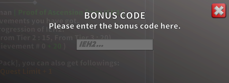 Incremental Epic Hero 2 - Existing bonus codes - Bonus Codes - 9E12EEF