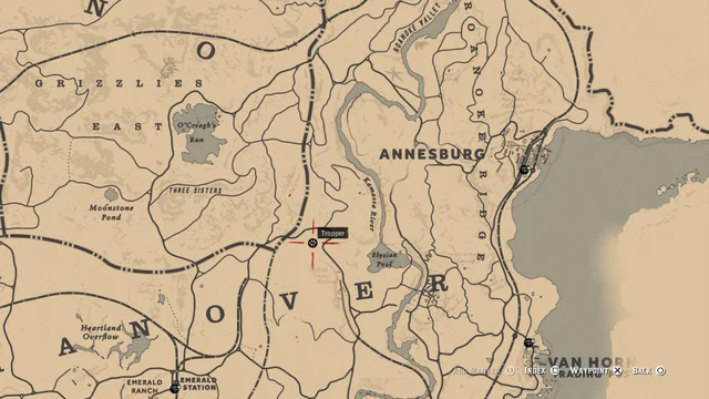 Red Dead Redemption 2 - Hunting & Fishing - Trapper locations - 950069C