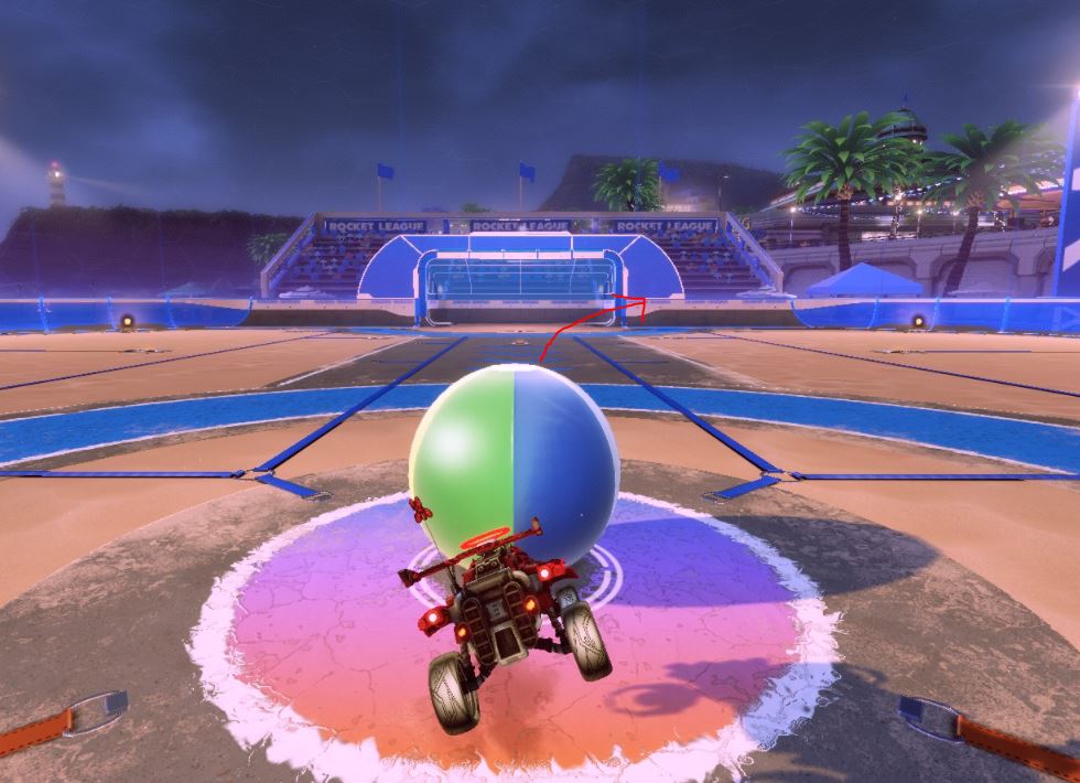 Rocket League - How to direct the ball to the goal - Controlling The Beach Ball - C903C5B