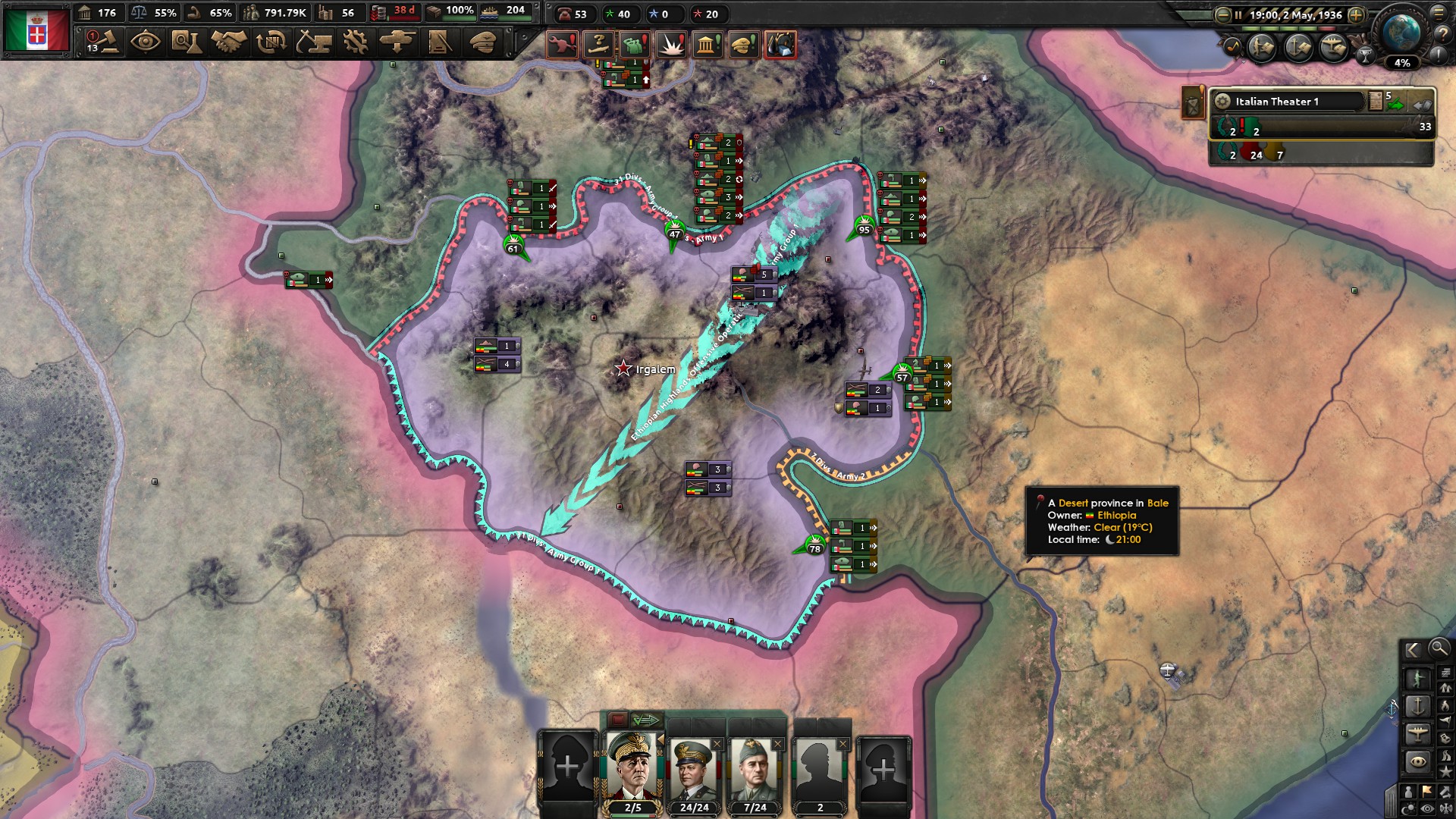 Hearts of Iron IV - How to defeat Ethiopia - Micro, General promotions - A761BC2