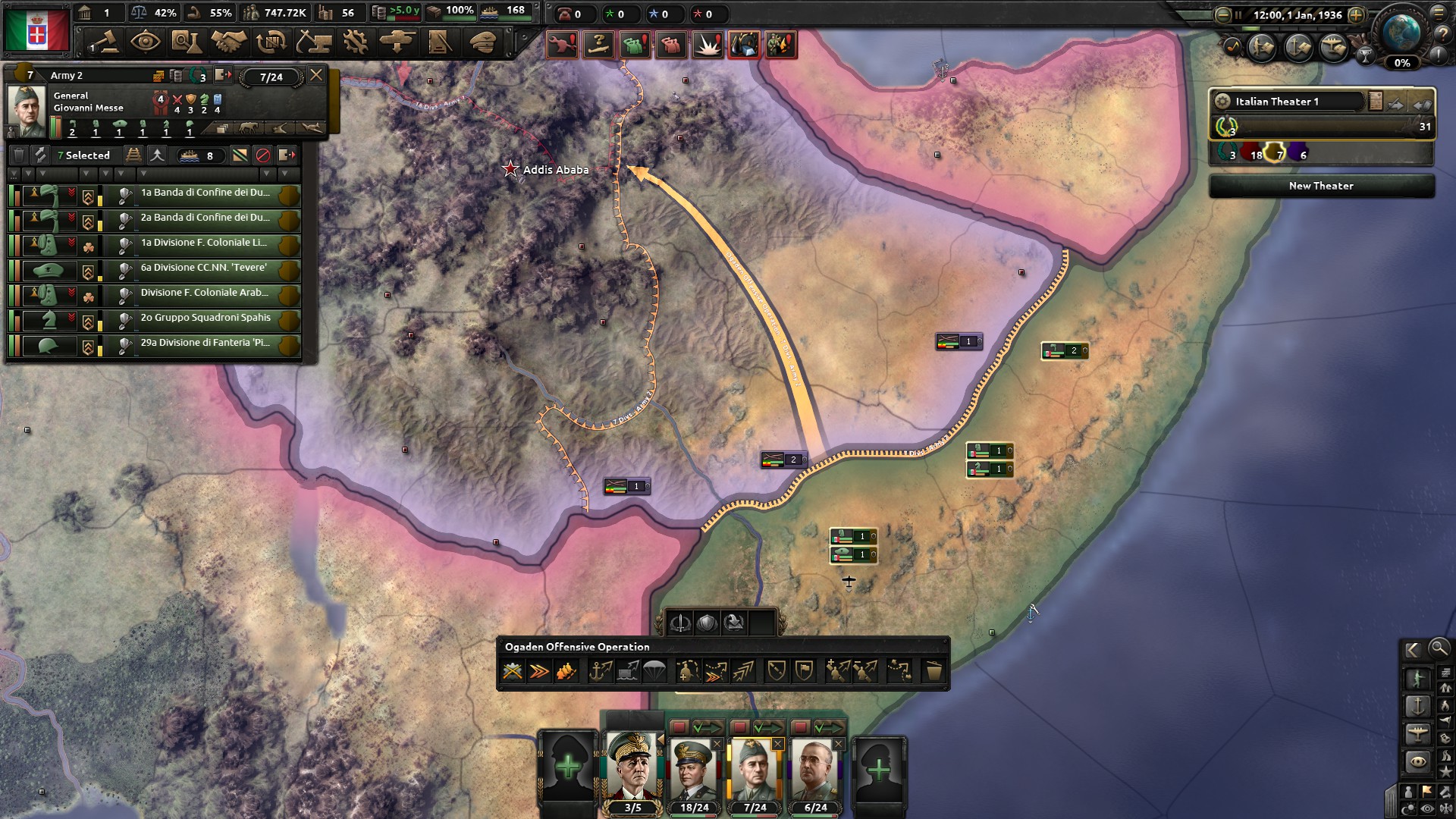 Hearts of Iron IV - How to defeat Ethiopia - Setup for Success: - 5530432