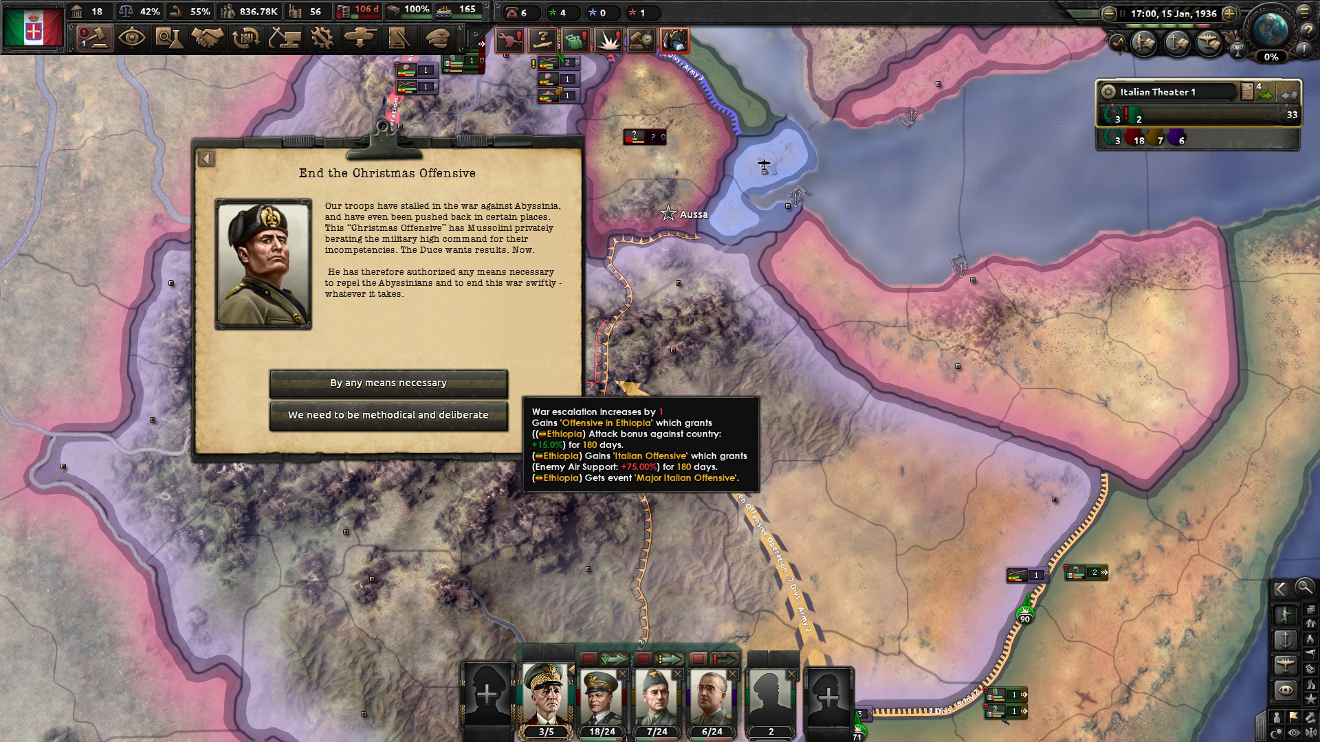Hearts of Iron IV - How to defeat Ethiopia - Start of the offensive and annexation of Aussa: - 3EF5D6E