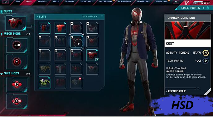 Marvel's Spider-Man: Miles Morales - All suits showcase list - Suits and costumes in Spider-Man Miles Morales - DAD902A