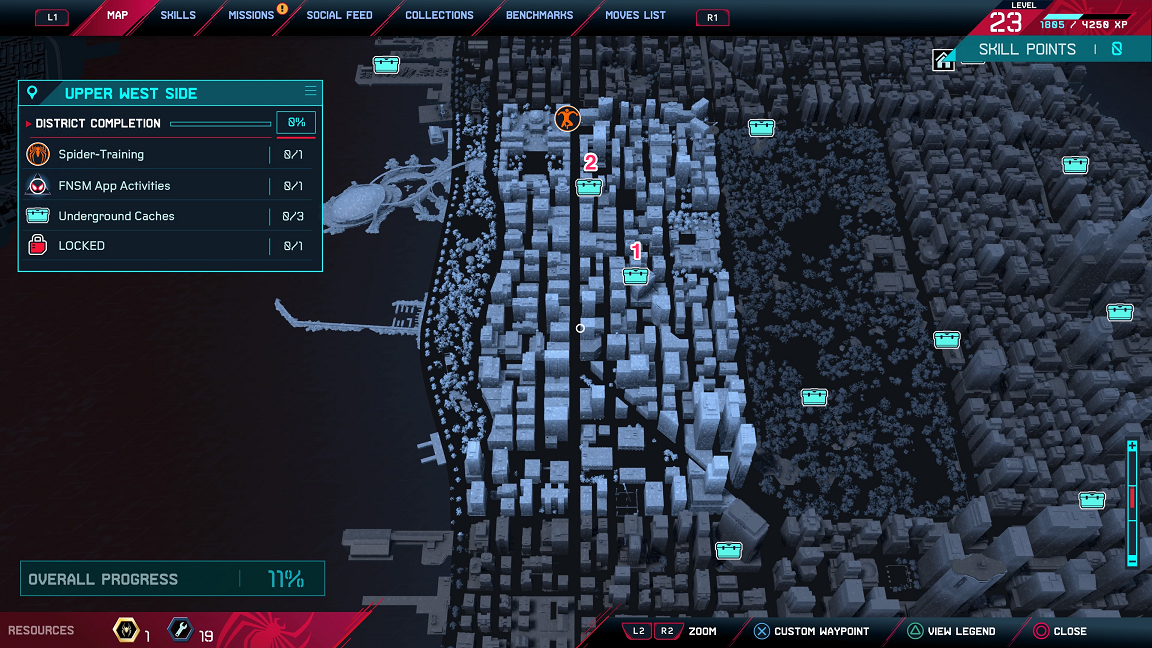 Marvel's Spider-Man: Miles Morales - Underground Cache Locations and Maps - UPPER WEST SIDE - EC2CBA8