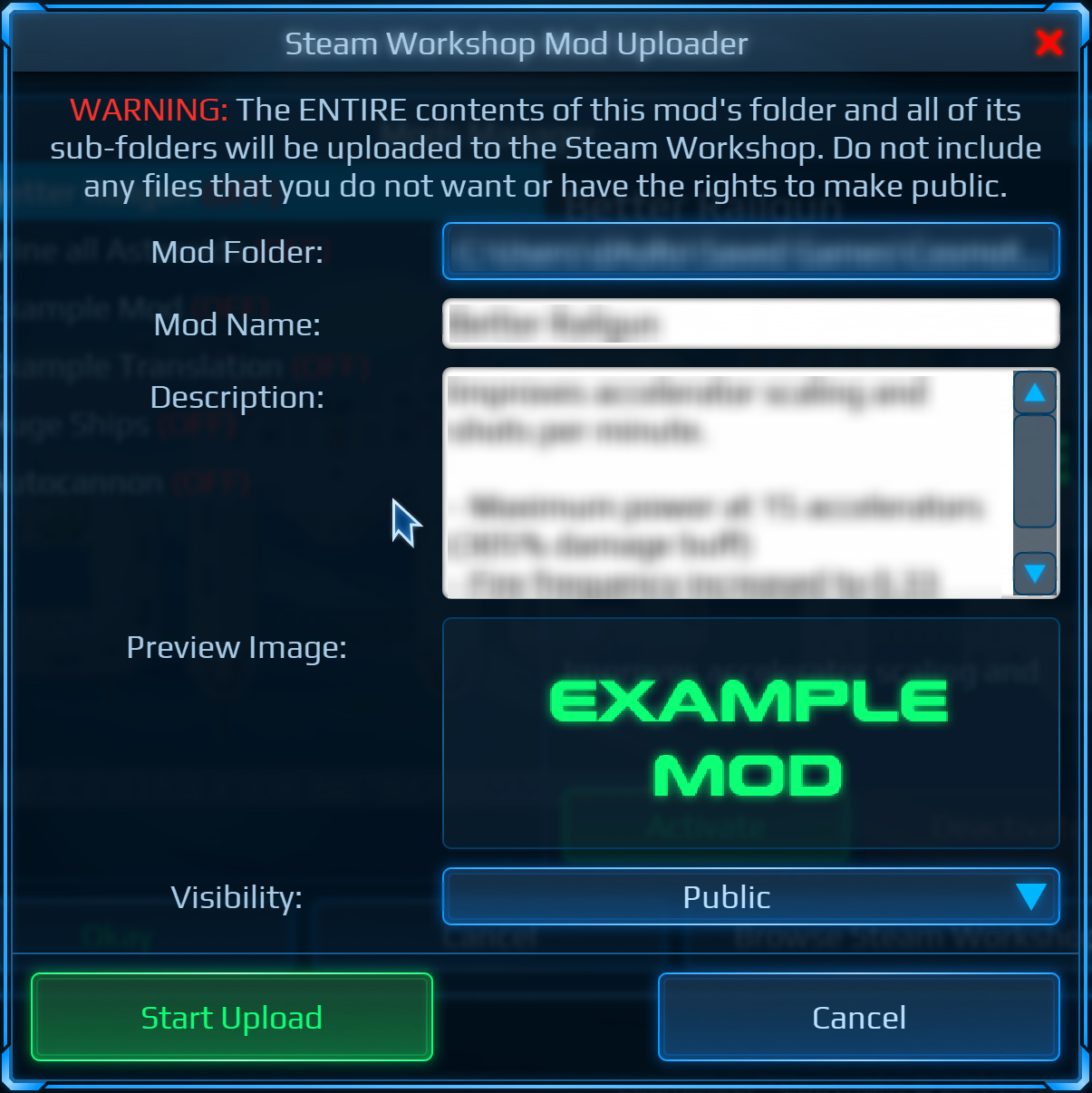 Cosmoteer: Starship Architect & Commander - How to upload mods to workshop - Ten easy steps - 9D2561F
