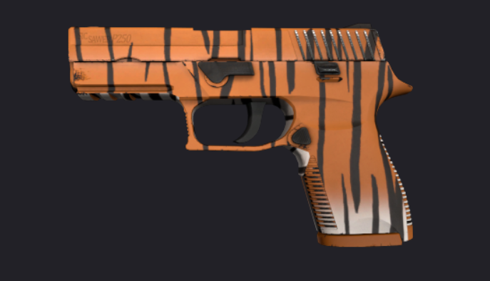 Counter-Strike: Global Offensive - Pattern guide for the P250 - Bengal Tiger - Orange Tiger - 40D2058
