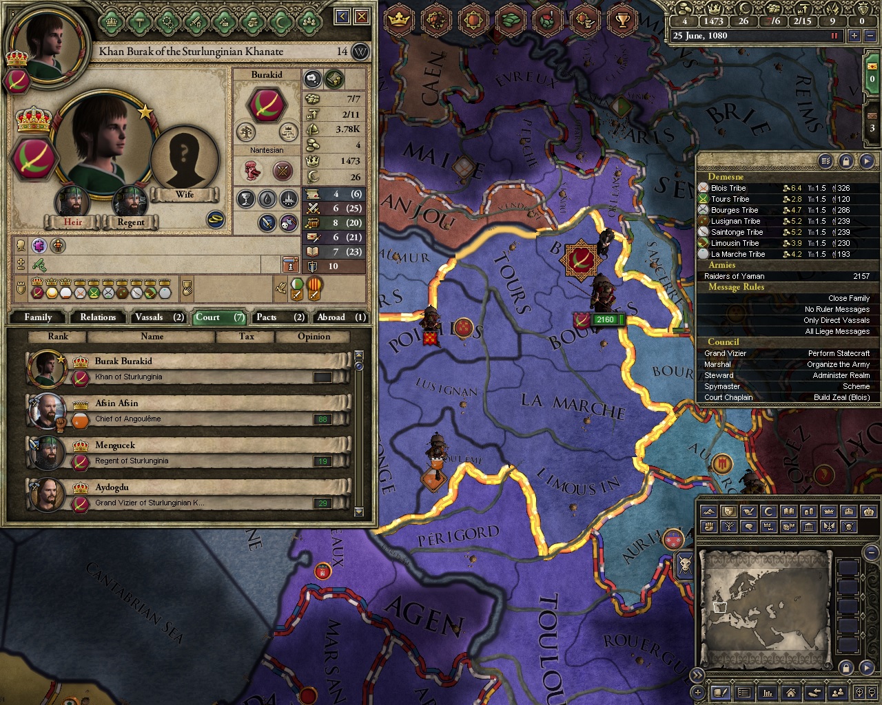 Crusader Kings II - How to Get Rare Achievement - Feeding time! - C4BBBE6