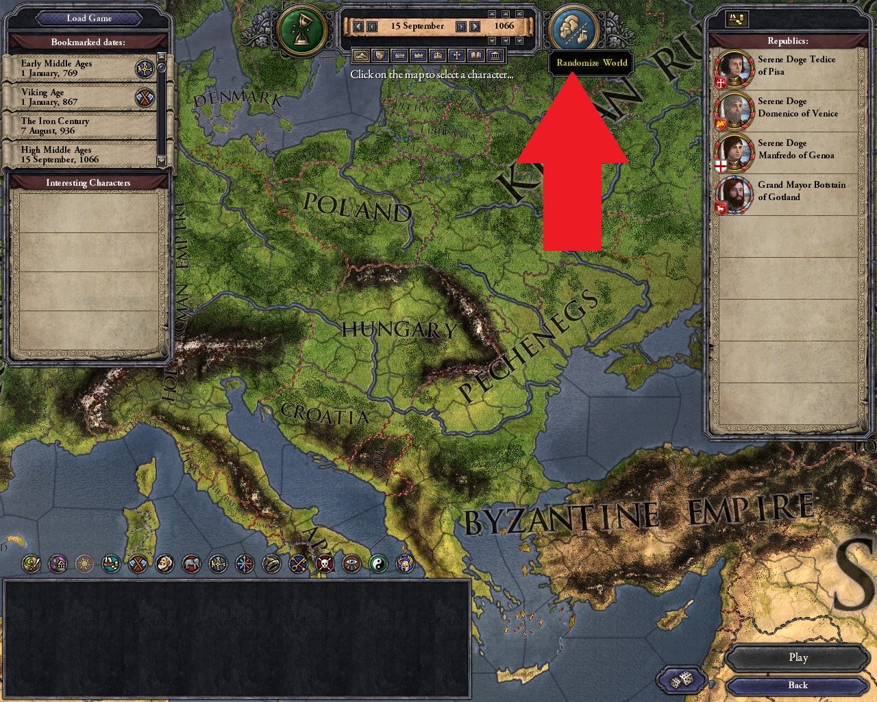 Crusader Kings II - How to Get Rare Achievement - Setting up the world. - 17580FB