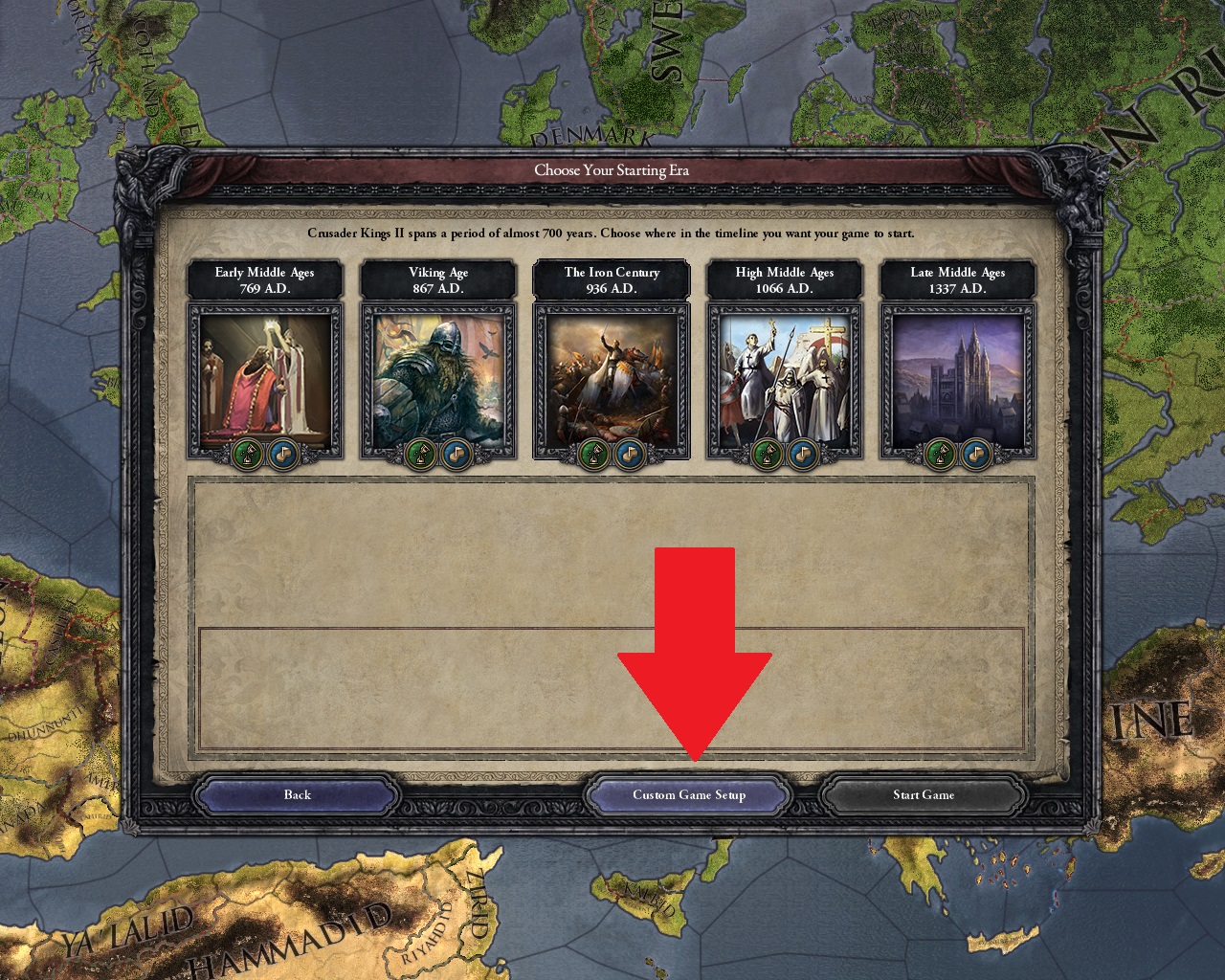 Crusader Kings II - How to Get Rare Achievement - Setting up the world. - 49A7B1C