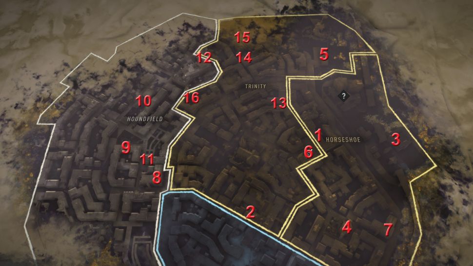 Dying Light 2 - All Inhibitors Locations - Inhibitor locations - A2851C2