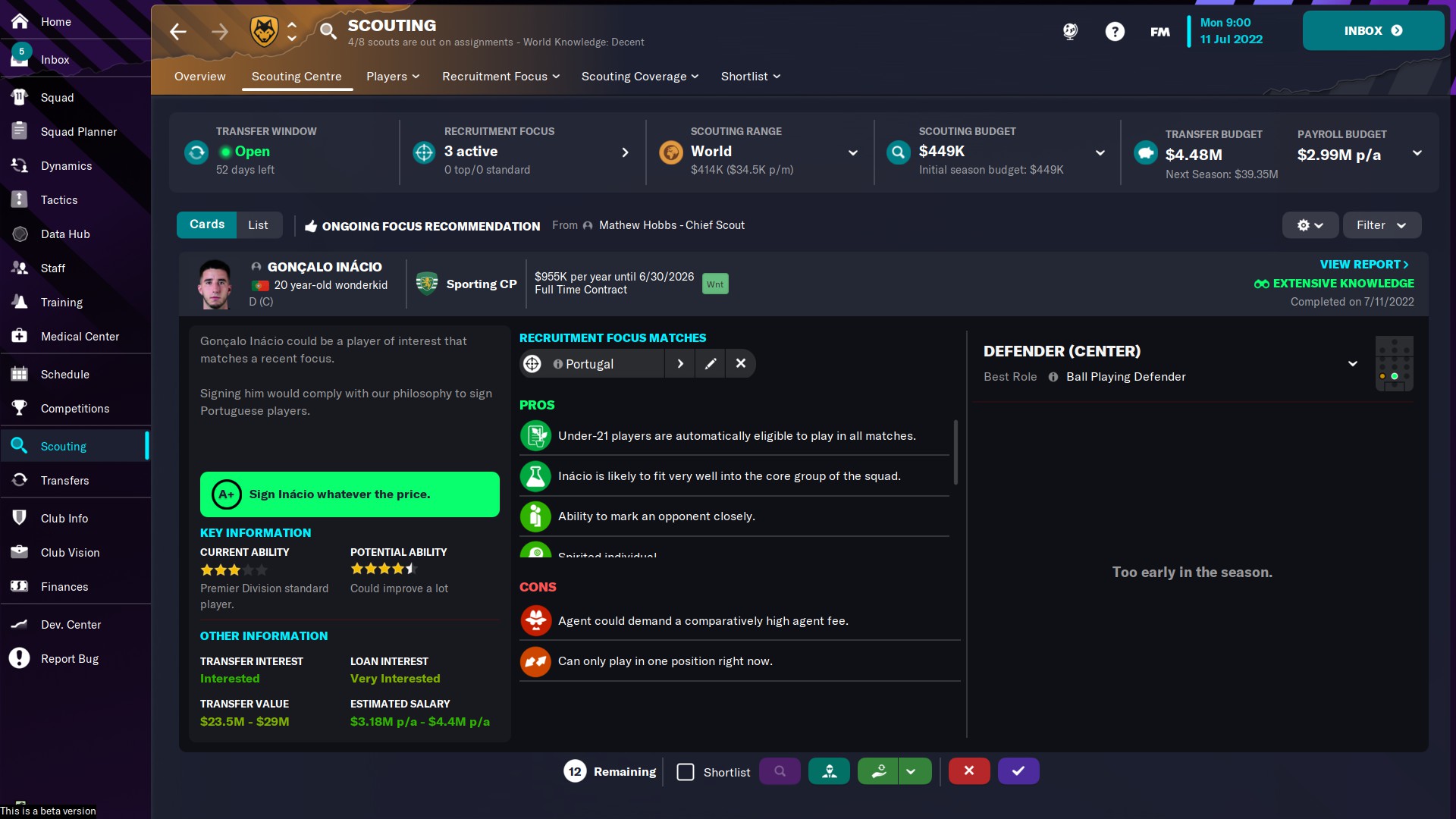 Football Manager 2023 - Guide to Managing a New Club - Scouting and Transfers - 31480C2