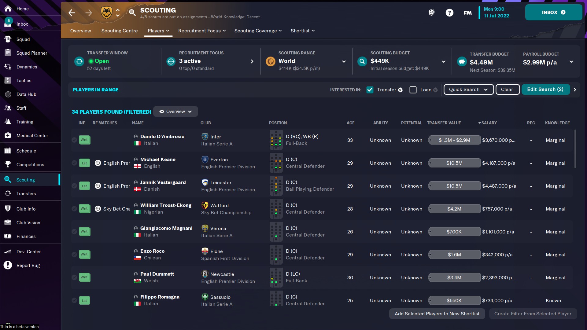 Football Manager 2023 - Guide to Managing a New Club - Scouting and Transfers - 84A47A8