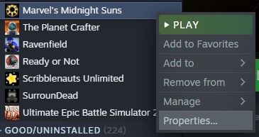 Marvel's Midnight Suns - 2K Launcher Disable Tutorial - Locate MAIN executable - 5DDAC45