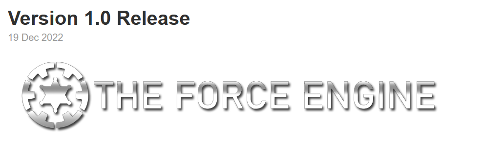 STAR WARS™: Dark Forces - How to install and use Force Engine - After 3 years of development... Finally 1.0! - 6C2ACC1