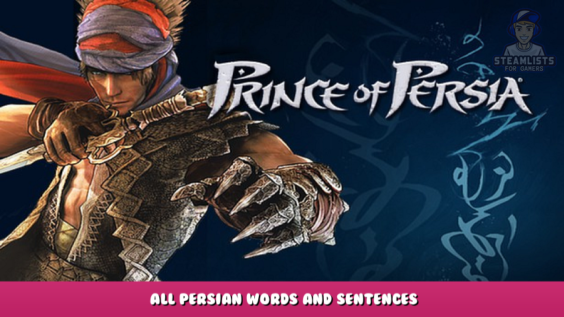 Prince of Persia – All Persian Words and Sentences 1 - steamlists.com
