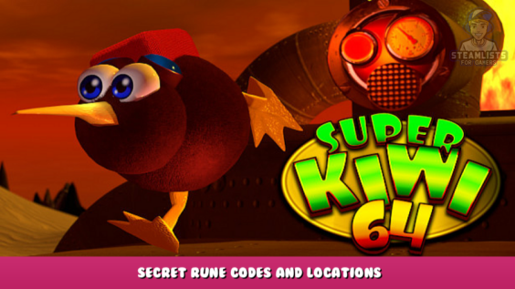 Super Kiwi 64 – Secret Rune Codes and Locations 1 - steamlists.com