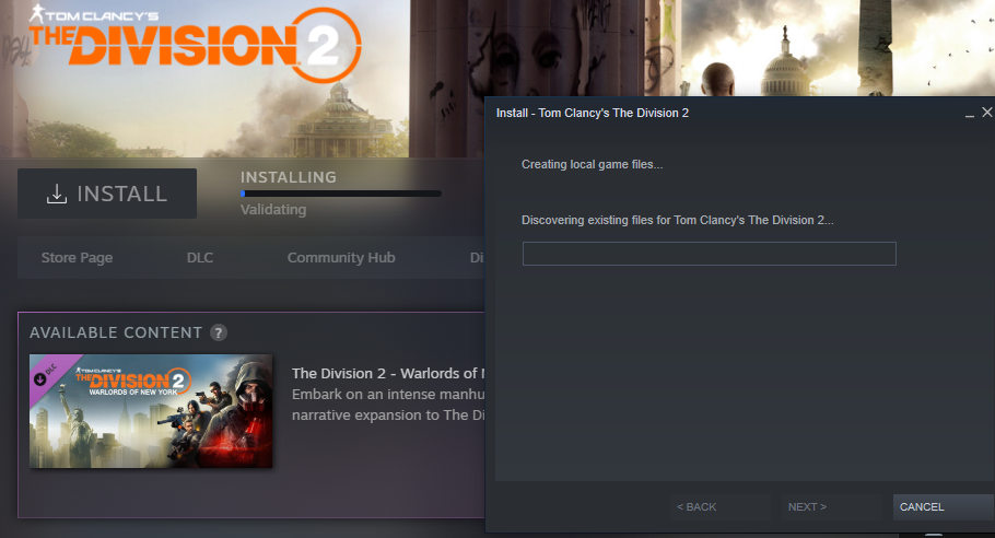 Tom Clancy's The Division 2 - How to Transfer the File Division 2 from Ubisoft to Steam - Step 3 - 316903B