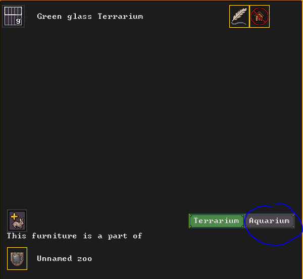 Dwarf Fortress - How to Build small animal trap and Aquarium - Placement and designation of an Aquarium - 5A83D2C
