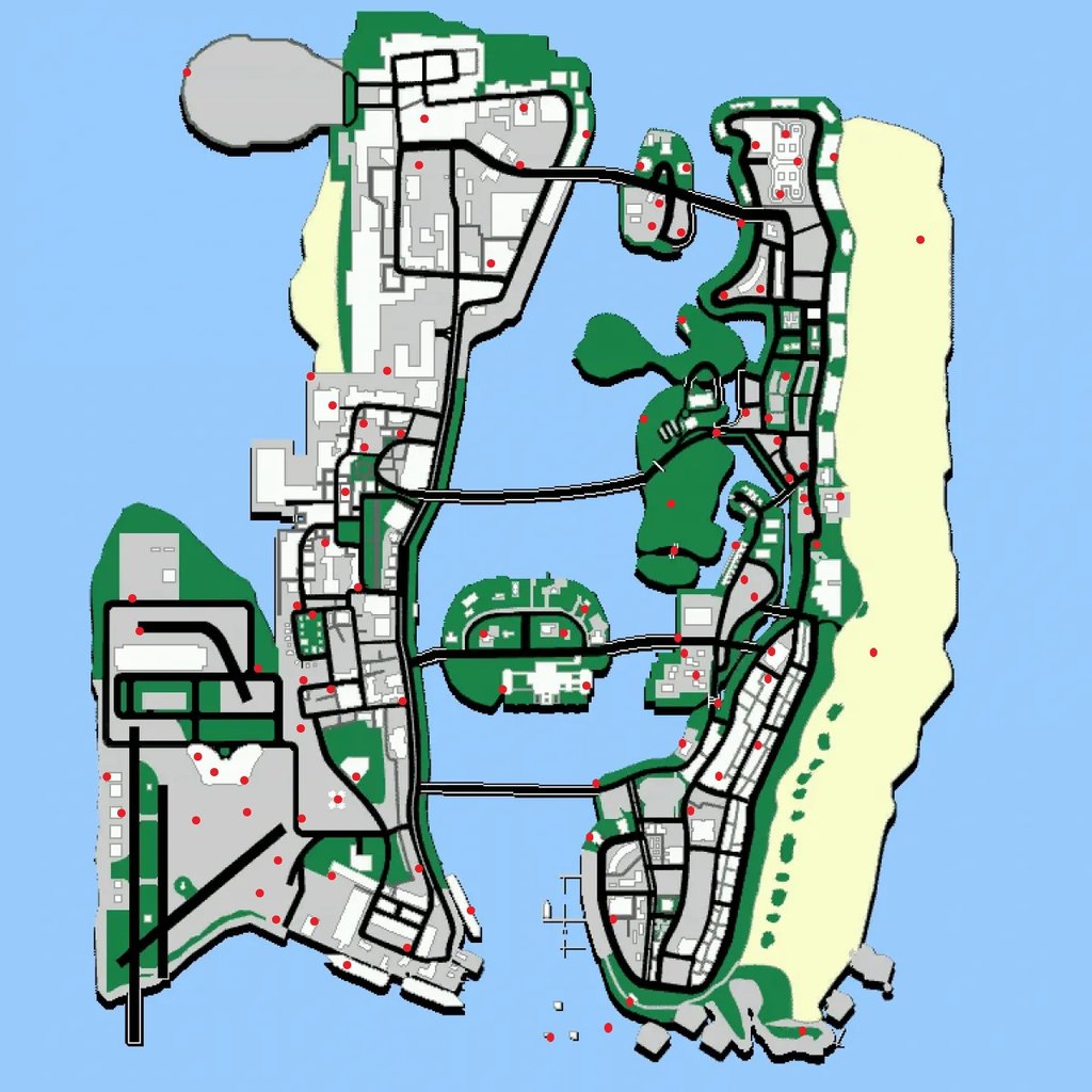Grand Theft Auto: Vice City - The Definitive Edition - All Package Hidden Locations - MAP - 19A4951