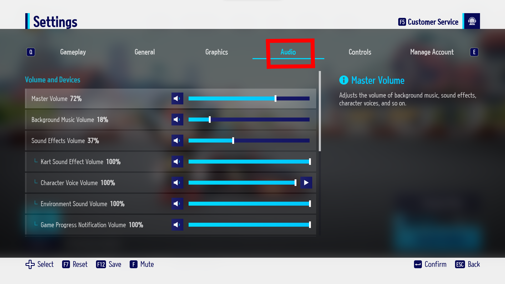 KartRider: Drift - How to Disable Voice Chat - Click on the audio tab in settings - 6503294