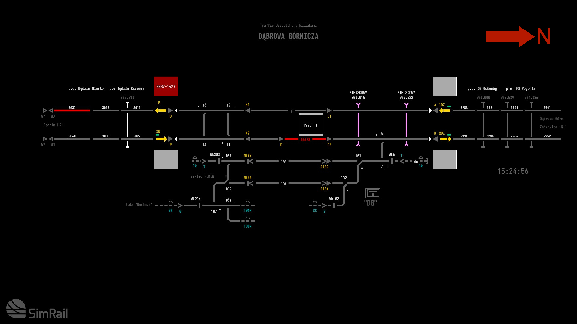 SimRail - The Railway Simulator - Basic Dispatching Full Guide - Dabrowa Gornicza - In Detail (computerised) - 46141D8