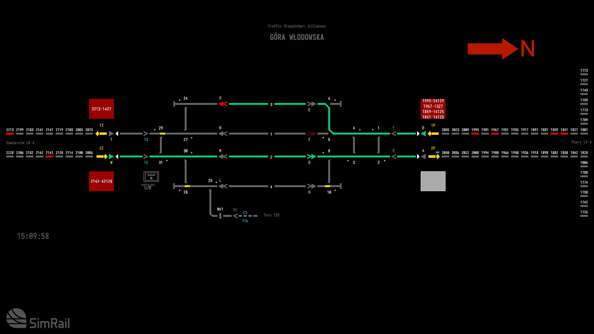 SimRail - The Railway Simulator - Basic Dispatching Full Guide - Gora Wlodowska - In Detail (computerised) - 308D589