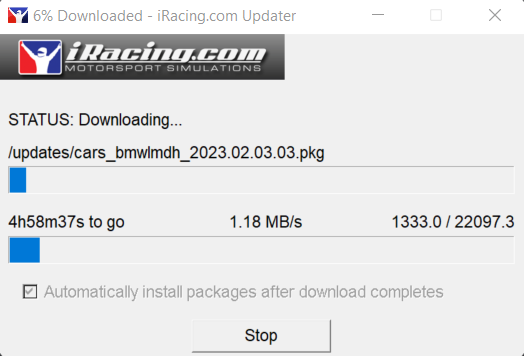 IRacing - How to get faster download/update speed in iRacing interface - How to get faster download/update speed in iRacing interface - 68B0715