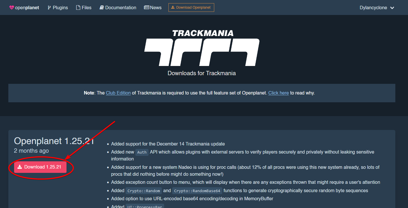 Trackmania - Installing OpenPlanet - Installing OpenPlanet - E8BD198