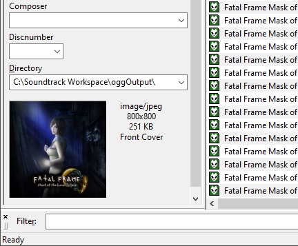 FATAL FRAME / PROJECT ZERO: Mask of the Lunar Eclipse - How to Extract Audio Files Digital Deluxe DLC Soundtrack - Embedding Album Covers - 81C43F6