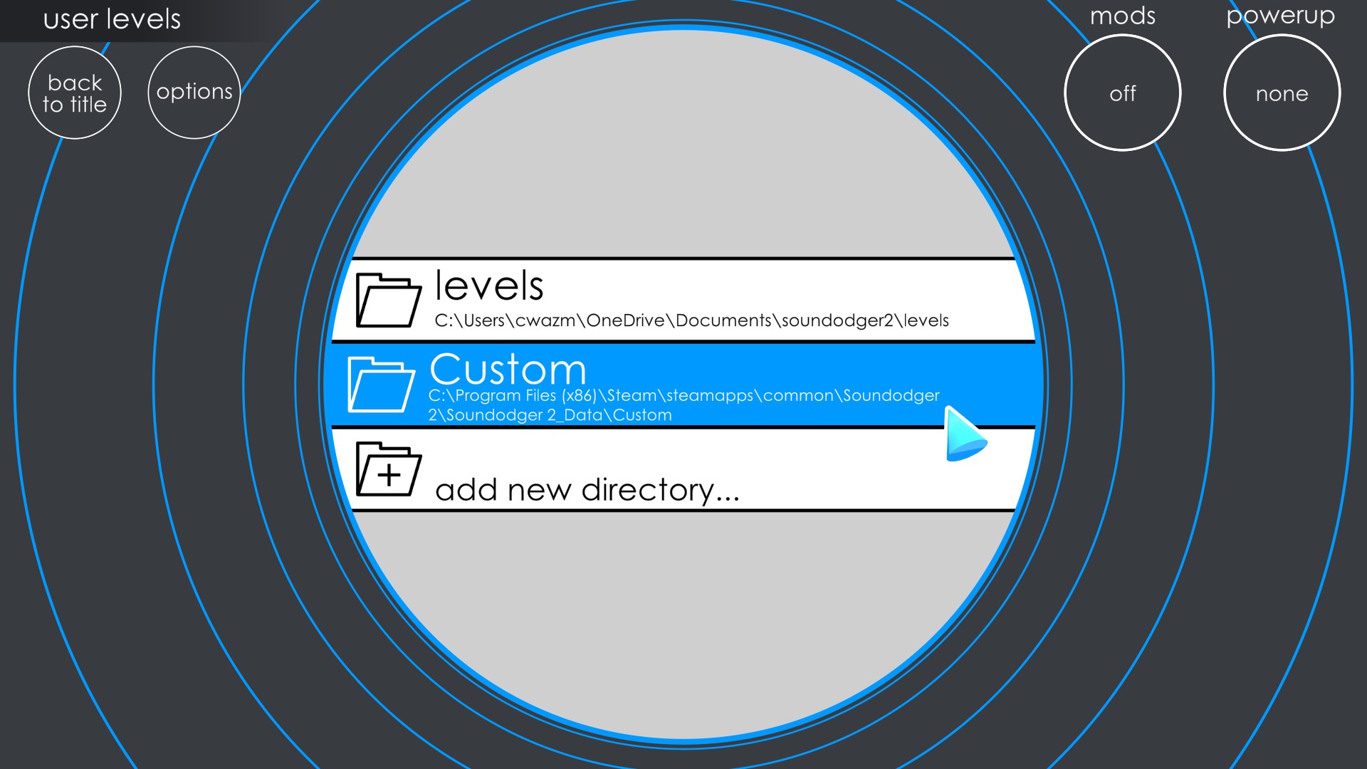 Soundodger 2 - Custom Levels Download Links - Playing the levels - FE49FB1