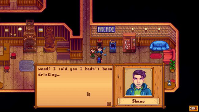 Stardew Valley - How to Get Blue Chicken Guide - 2. Befriend Shane to 8 Hearts - 64D1B3E