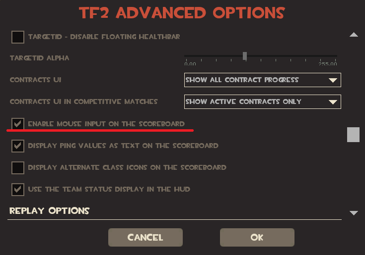 Team Fortress 2 - Enabling 32-player scoreboard: How to do it (with default HUD) - Step 3 - CF25FE7