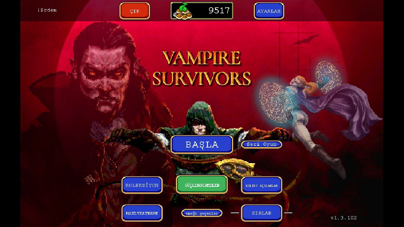 Vampire Survivors - Character's Codes and DLC - to inform you - C717C66