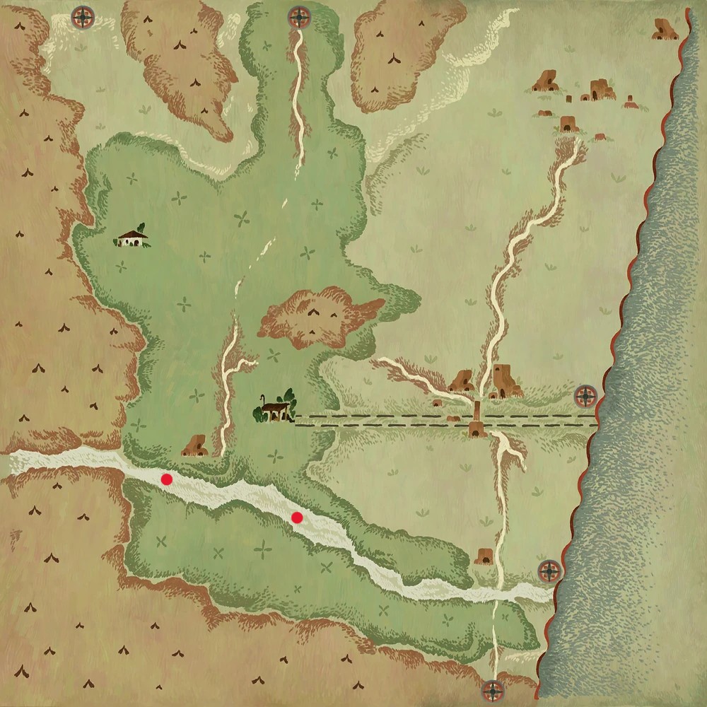Book of Travels - Fishing Map Location - Fishing Map - 2C9197A
